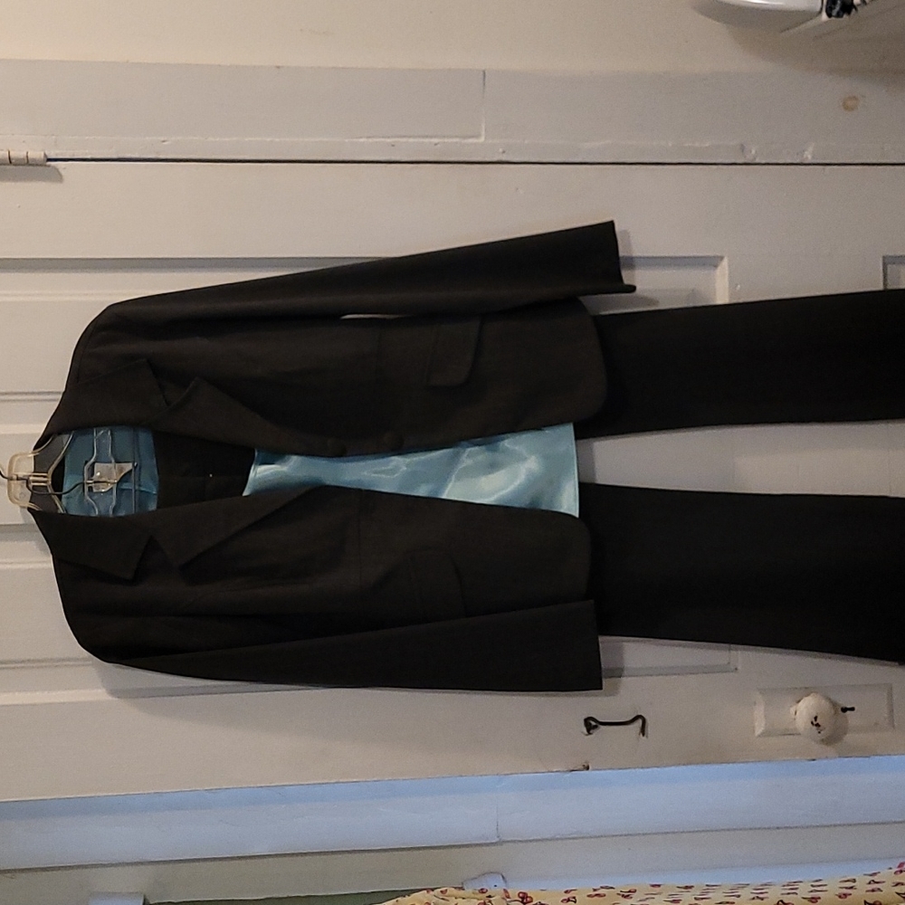Pinstriped suit